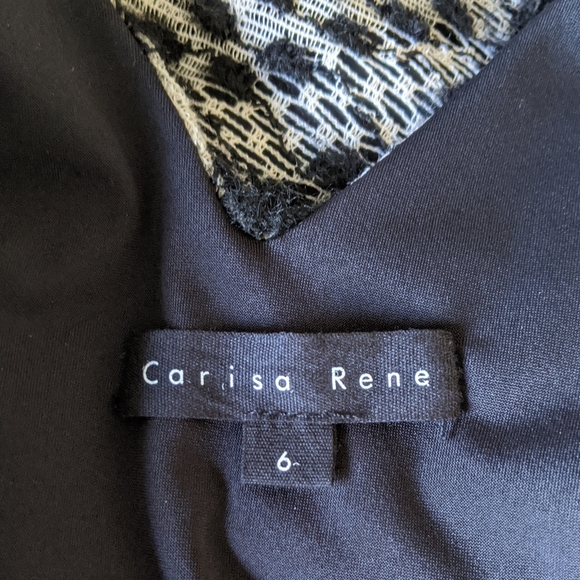 🌼 CARISA RENE Garzata Textured Chenille Lace Cropped Blouse, 6 - Picture 3 of 7